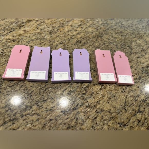 Lenox Village Flats: 1997 Wooden Plaques Complete Set Of 6 - Picture 2 of 2